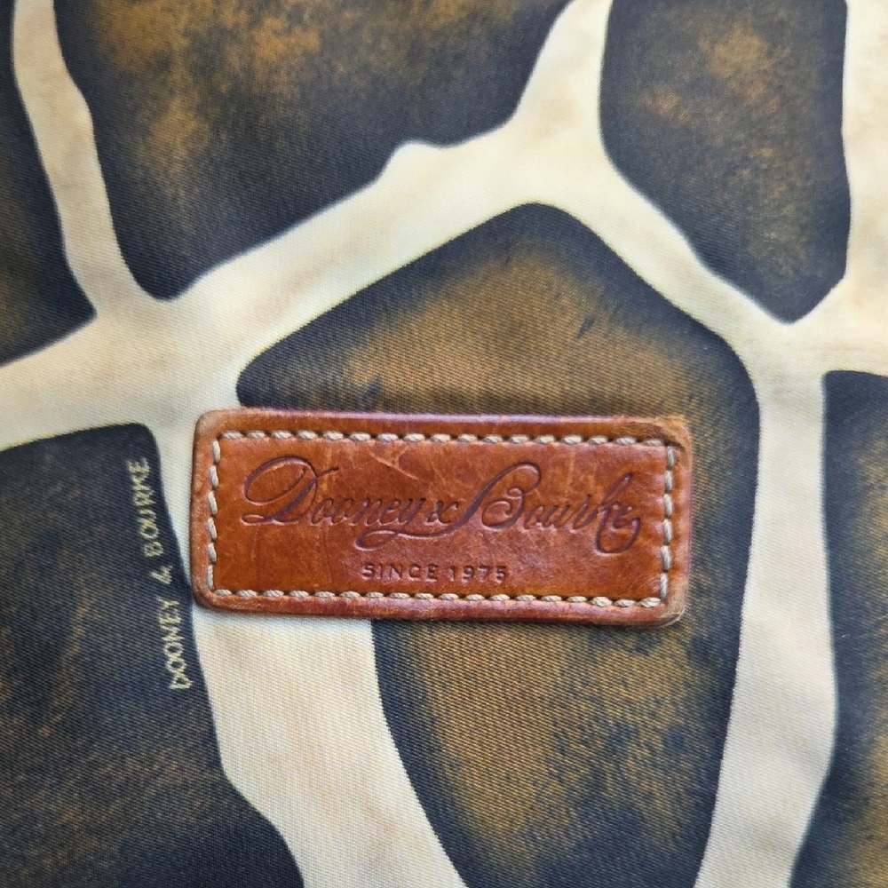 Dooney & Bourke Giraffe Print Shoulder Bag with Brown Accents - Picture 3 of 15